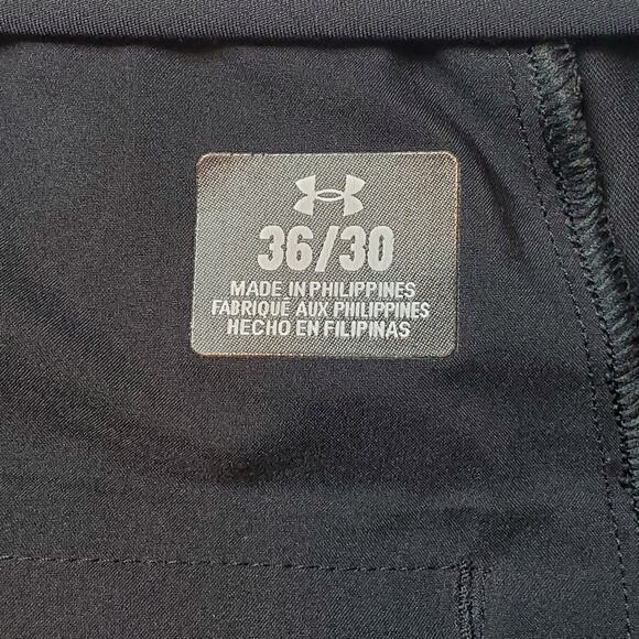 Under Armour Size 36X30 Drive Golf Pants Straight Leg Black 1377300 - Picture 7 of 9